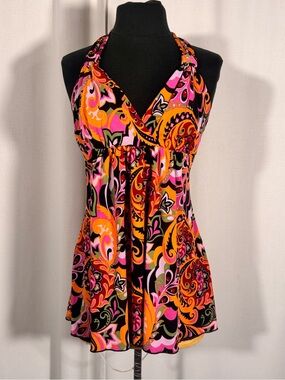 Retro Vol 1. Paisley Halter Neck Blouse